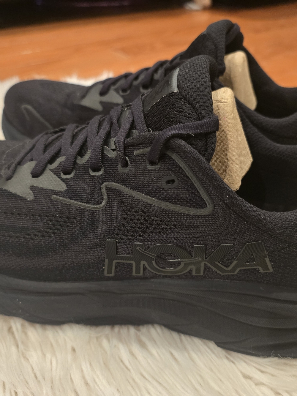 HOKA Men's Black Running Shoes - Clifton - Picture 2 of 8